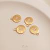 14K Gold-Filled Zircon Star Pendant Charm for DIY Jewelry