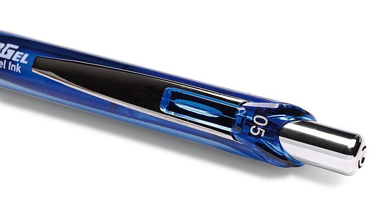 Pentel Energel Automatic Rollerball Pen Blue Bln75-C