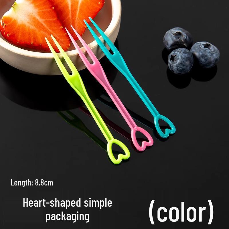 High-End Disposable Transparent Fruit & Dessert Forks - Individually Wrapped Skewers