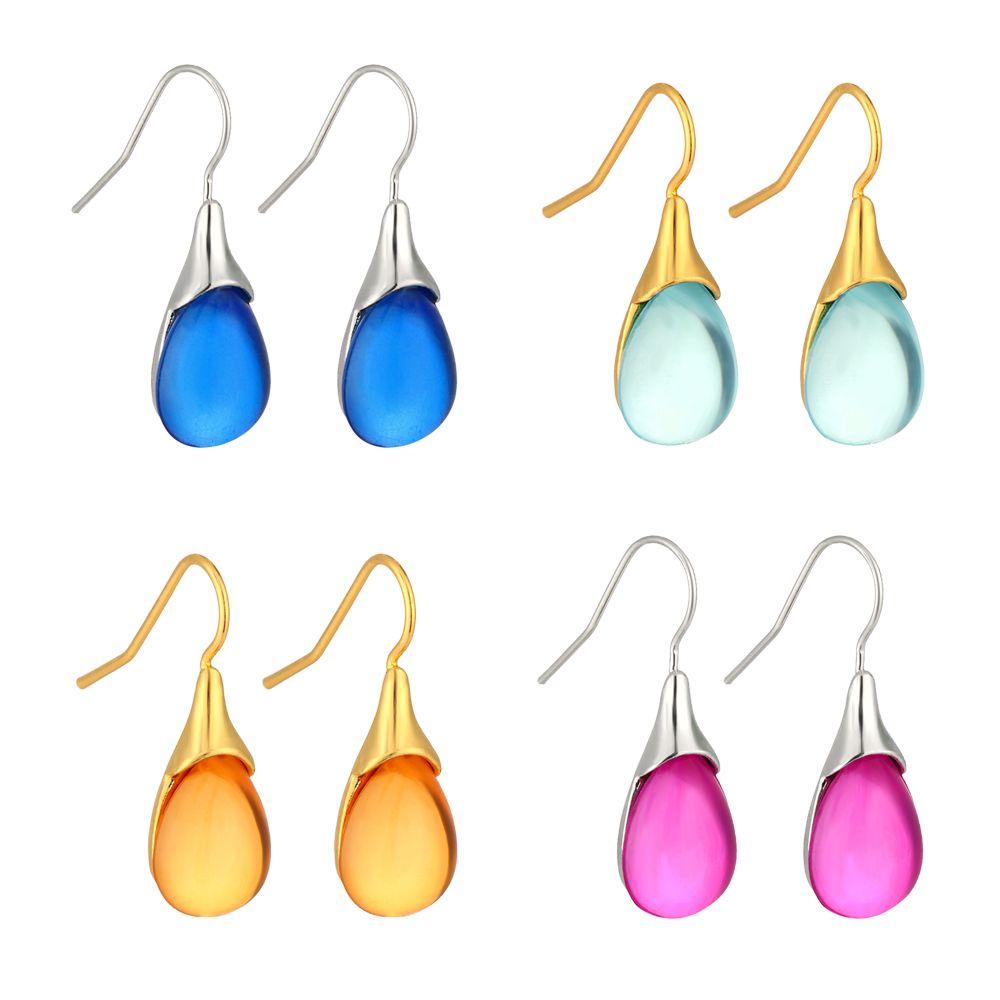 Engagement For Women Wedding Exquisite Jewelry Accessories Hook Dangle Earrings Natural Blue Stone Earrings