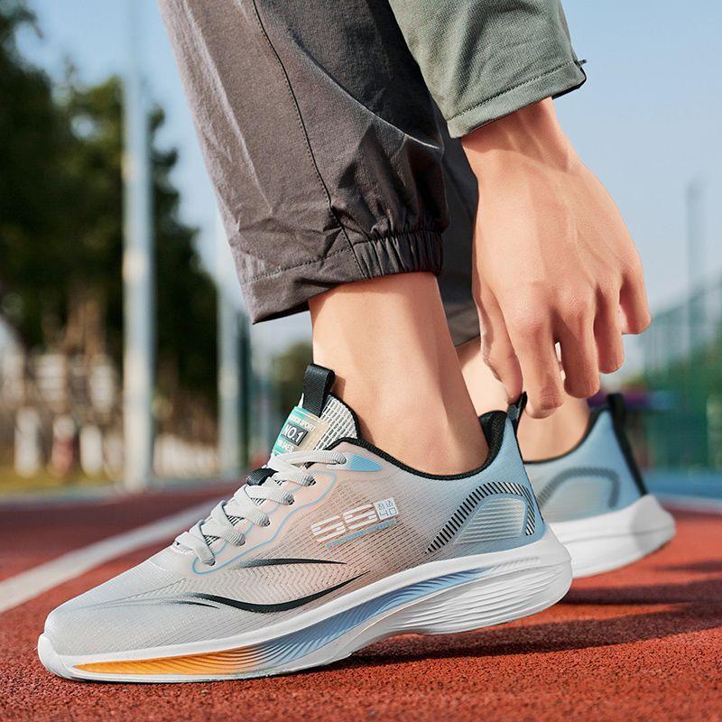 Couple ultra-light running shoes men's shoes breathable student professional shock-absorbing sports shoes non-slip soft-soled racing shoes