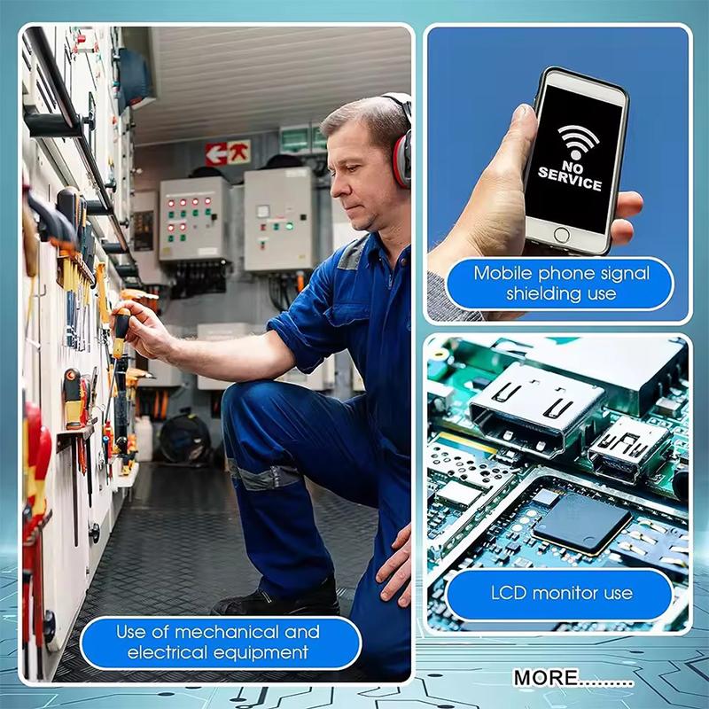 20/50M Faraday Tape Anti-Radiation Electromagnetic Shielding Self-Adhesive Anti-Rfid Rf Signal Blocking Double Conductive Tape