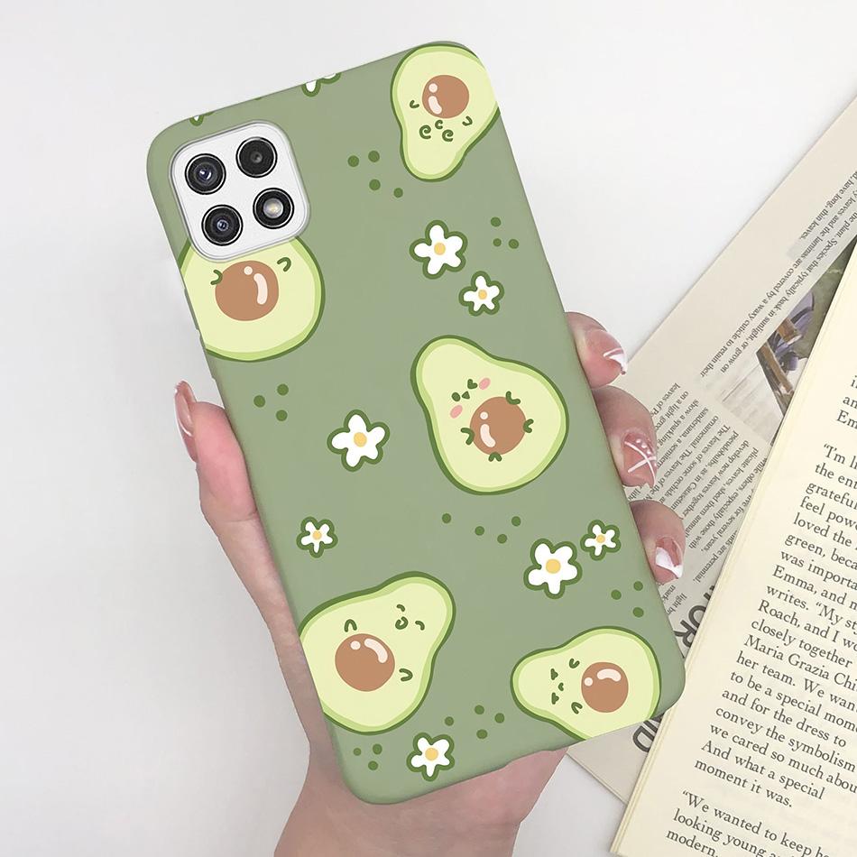 For Samsung Galaxy A22 A22s F42 5G Case Cute Avocado Silicon Back Soft Phone Cover For Samsung A 22 A 22s F 42 5G Colorful Shell