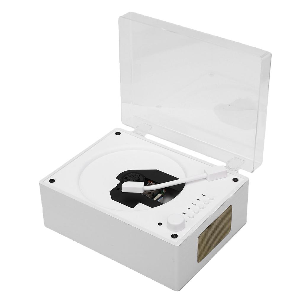 CD-Player Kabellos Bluetooth 5.1 Tragbarer CD-Player USB AUX-Eingang Unterstützt CD MP3 WMA mit Doppel-Lautsprechern Fernbedienung