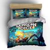 Dungeon Adventure Fantasy Art Bedding Duvet Cover Set Duvet Cover Pillowcases  (1*Duvet Cover 2*Pillowcases, without duvet insert)