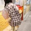 Zaino Nuovo a Quadri Zaino Scolastico Zaino Ragazze Coreano Nicchia Grande Capacità Studente Universitario Viaggio Versatile Zaino alla Moda