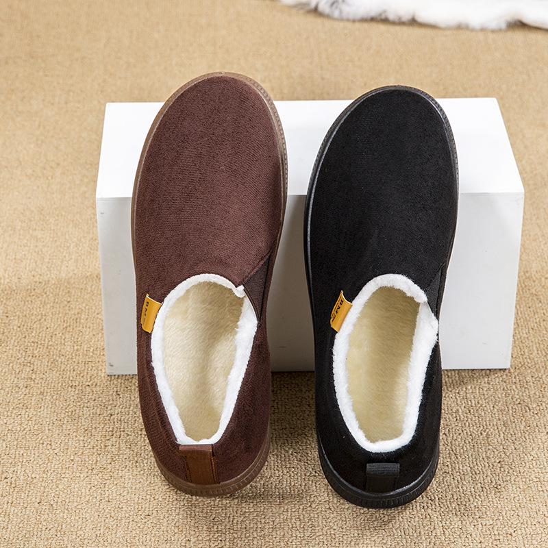 Cotton Shoes Are Comfortable, Warm and Warm, Light and Velvet Cotton Shoes In Winter, Solid Color Simple Snow Shoes