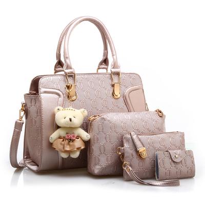 Women's Bag Portable Shoulder Bag New Women's Oblique Span Handbag Fashion Bag Four Sets Large Capacity