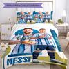 Football Messi Customized Name Custom Bedding Perfect for Study Room Breathable Duvet Cover Bedroom Decor Perfect Gift for Women/Men