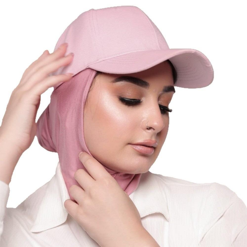 Fashion Muslim Turban Cap Solid Color Full Coverage Bonnet Hijab New Baseball Cap