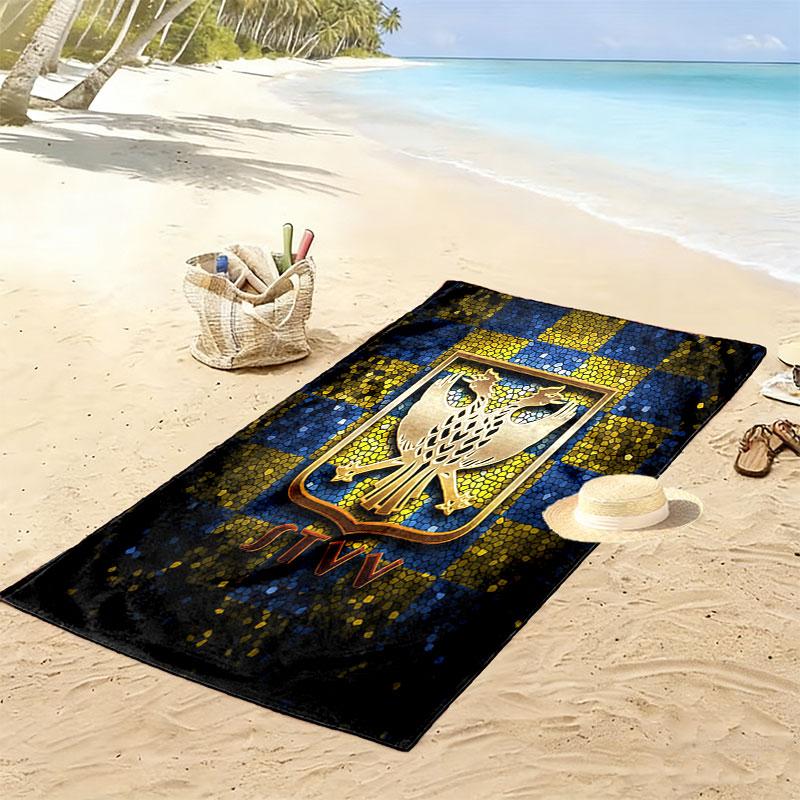 STVV Print Beach Towel, Large Soft Quick Dry Towel for Beach Camping Swimming