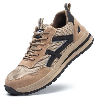 Säkerhetsarbetsskor Stålhätta Anti-kross Konstruktionsskor Oförstörbara Halkfria Sneakers Andningsbara Skor