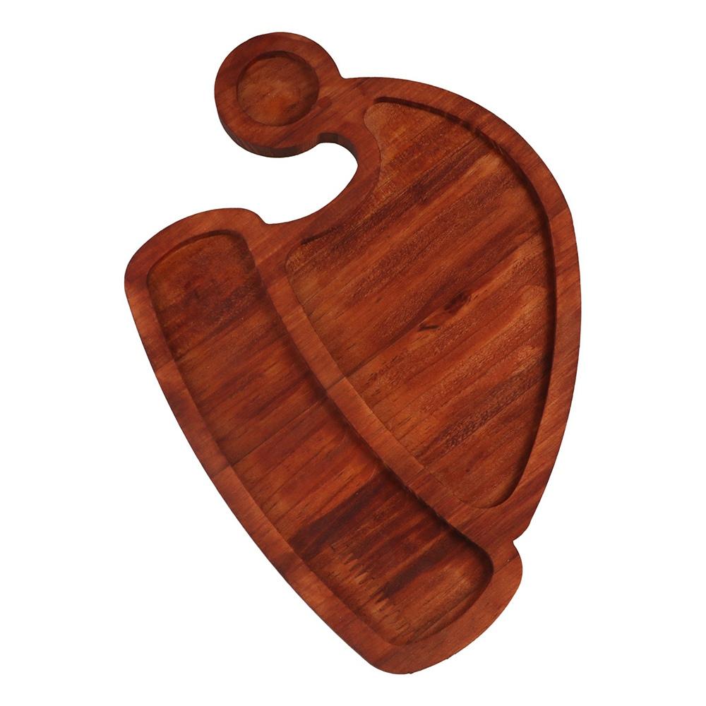 Exquisite Christmas Wooden Tray Santa Hat Snack Tray Cutting Board Fruit Plate  Hotel