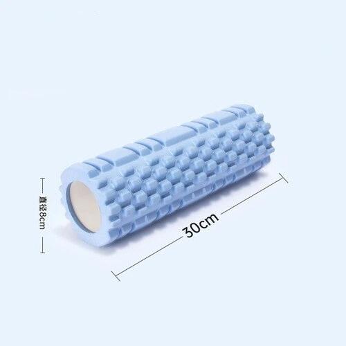 Faszienrolle, EVA Muskelrolle für Yoga Pilates Rückenübung Physiotherapie 30 x 8 cm blau