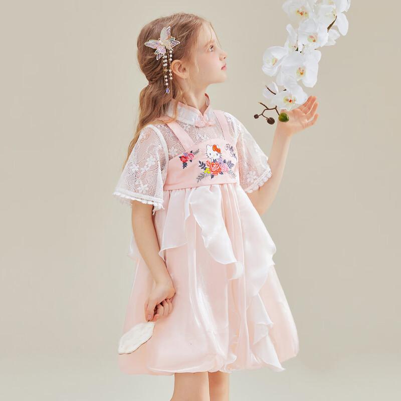 Hello Kitty Girls' Chinese Style Summer Princess Dress
