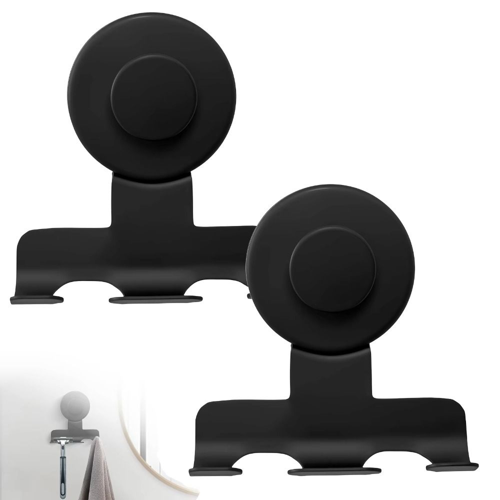 304 Stainless Steel Suction Cup Shaver Holder Shower Razor Hooks  For Bathrobes