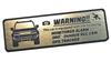 Honami Works New Land Cruiser Rank 250 LAND CRUISER Security Emblem 24 Hour Surveillance Dash Cam GPS Tracker Sticker (Gold)