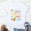 Hot Selling Women's Top Hot Selling Love Personality Pattern Printed Short-sleeved T-shirt Women Summer polyester fabric