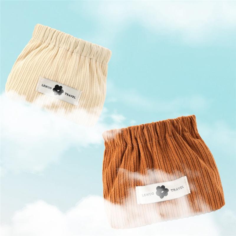 

ABWR-Portable Travel Corduroy Elastic Storage Bag Corduroy Lipstick Bag Corduroy Storage Corduroy Elastic Hair Tie Organizer