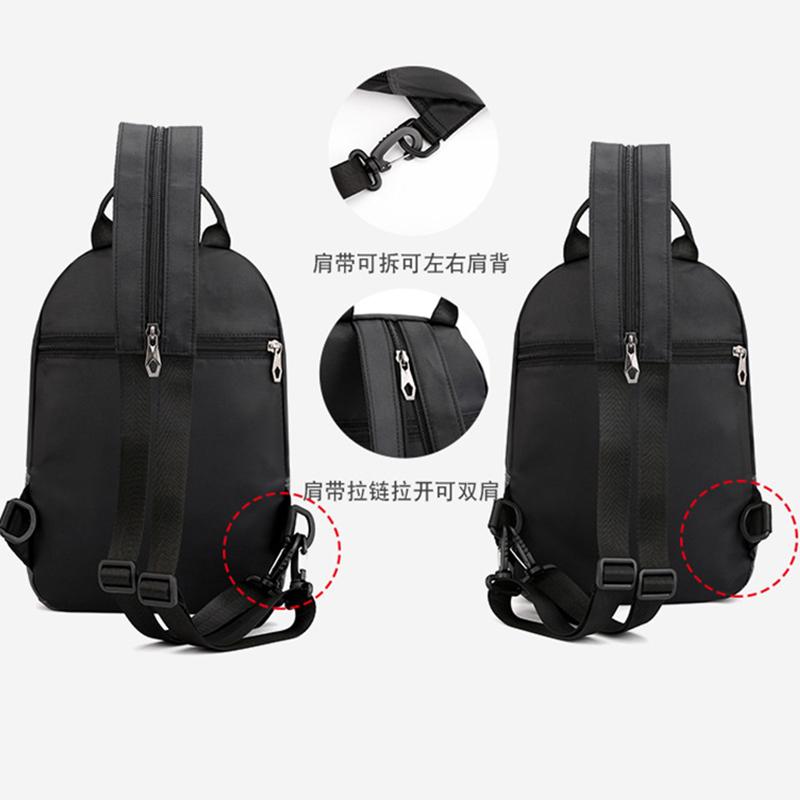 Men Small Backpack Rucksack Messenger Cross Body Chest Bags Multi-purpose Military Travel Nylon Male Fashion Daypack  Knapsack