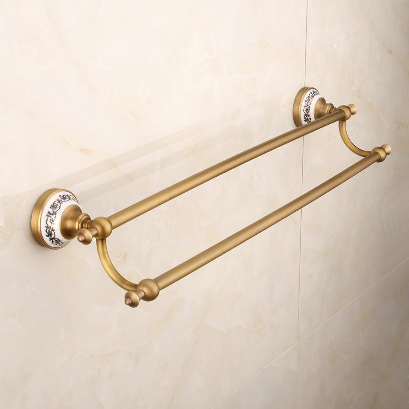 Bronze Bathroom Hardware Antique Bathroom shelf Towel Rack Toilet Brush Holder Towel Shelf Rail Bar Shower Soap Dish Holder