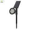 LED Solar Lawn Lamp 7 Colors Change Floor Garden Light IP65 Waterproof Outdoor Solar Lights Wall Landscape Lamp