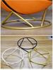 Lakers Size 5 & 7 Ball Display Stand for Basketball, Football, Volleyball – Iron Ring Base