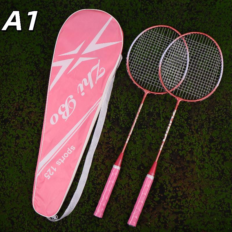 Neues 1Set Anfänger Badminton Professionelles Training Langlebiger Freizeit-Sport Schläger Langlebiges Badminton Schläger Set