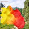 New Direct-Selling Dance Fan with Extended Length and Gradient Color, Yellow with Red, Long Fan 1.35m 1.8m