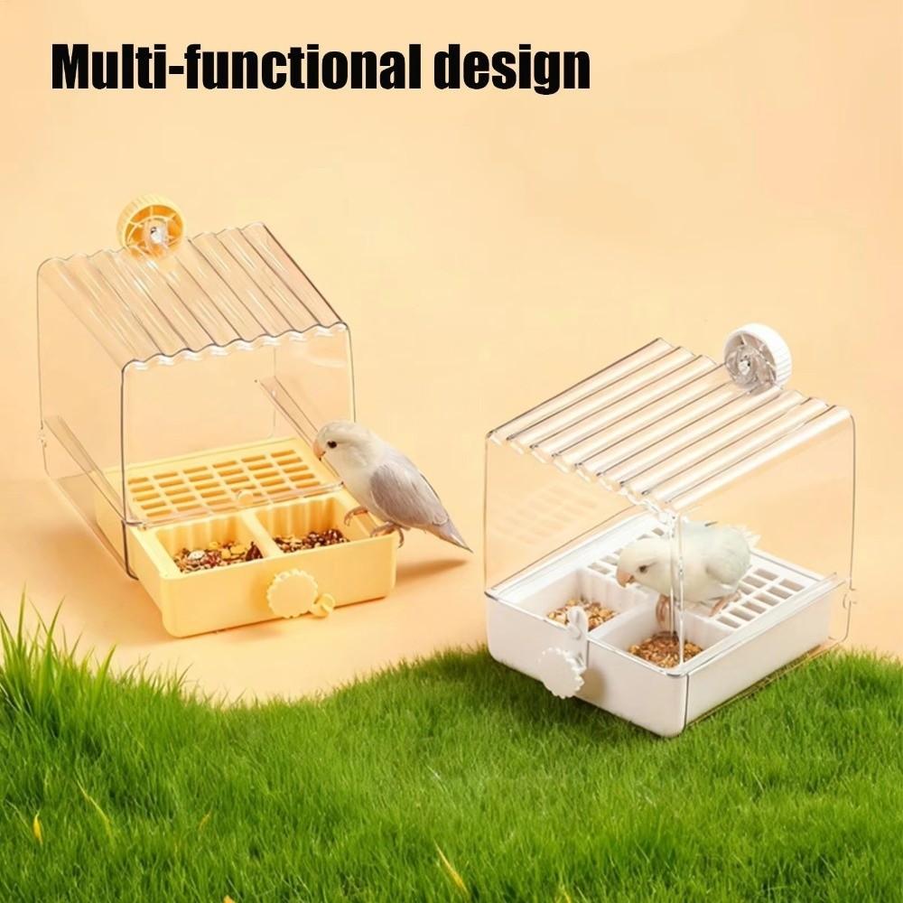 Bottom Drawer Parrot Bath Transparent Parrot Bathing Pool Bird Shower Box Bird Bathtub Bird Cage