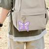Flower Butterfly Leather Pendant Animal Creative Butterfly Keychain Leather Keychain  Outdoor