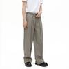 Men's Clothing | Design Sense Split Belt Wide Leg Trousers Men's Autumn Loose Casual Drape Trousers
