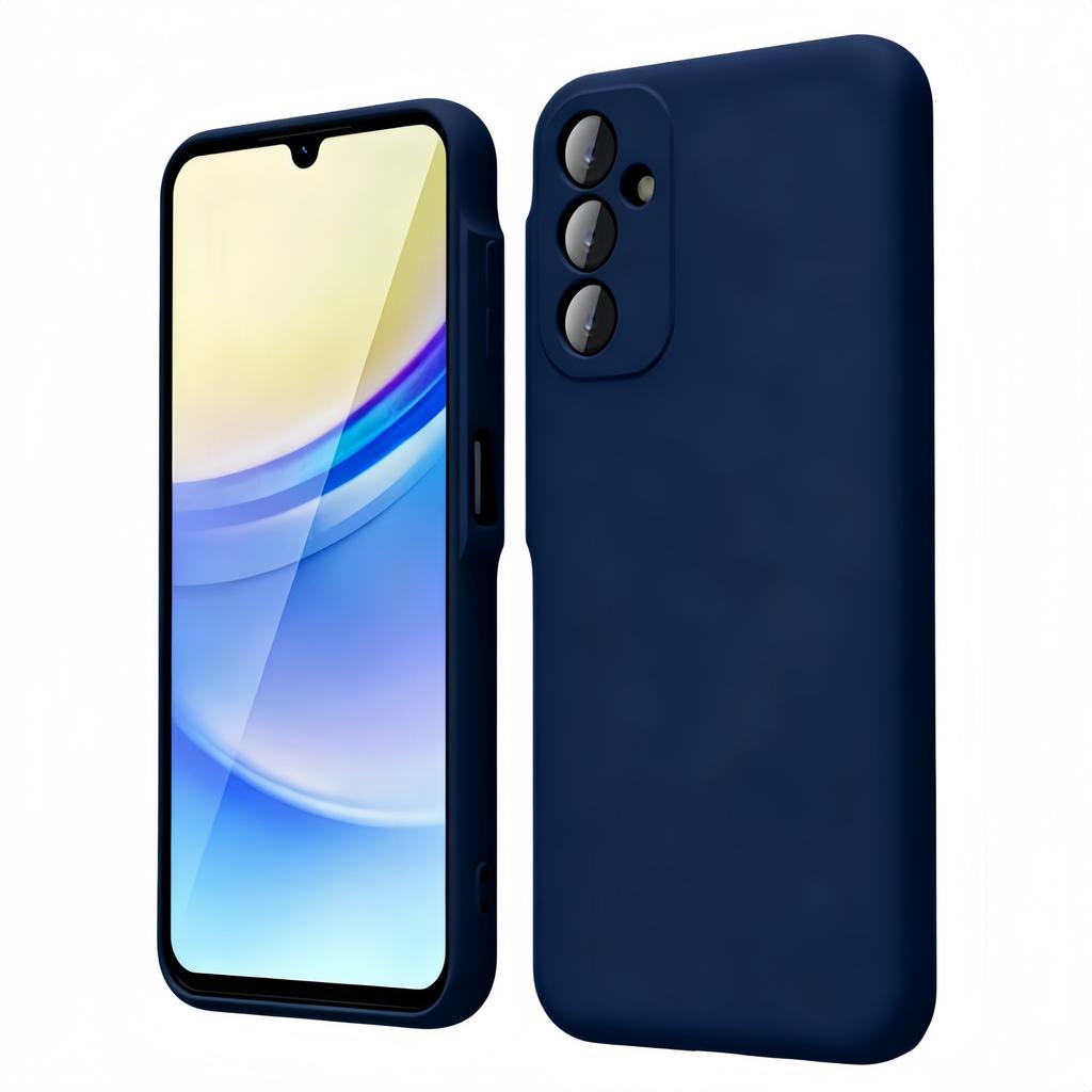 Noble Fashion Solid Colour Shockproof Protective Liquid Silicone Case For Samsung Galaxy A15 4G/5G