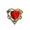 10Pcs Manicure Decor Sparkling Stunning Visual Effect Three-dimensional DIY Nail Heart Colorful Fake Diamond Nail Alloy Ornament Nail Supplies