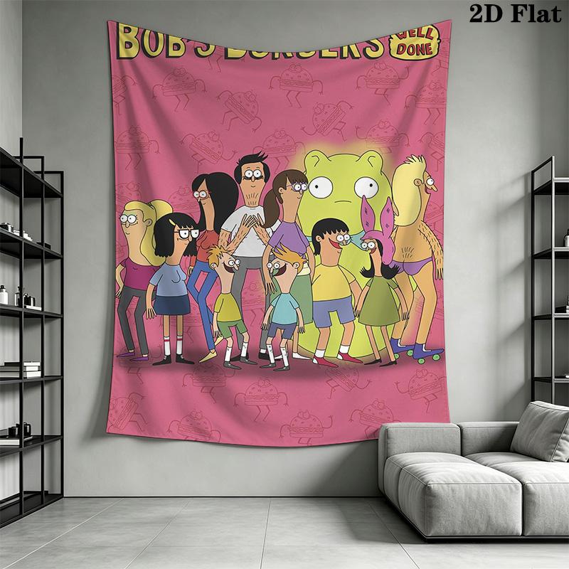 Bob's Burgers Pattern Home Decor Tapestry, Wall Hanging, Decorative RV Wall Cloth.MGT0918365