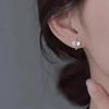 2024 Hot-Selling Apricot Leaf Stud Earrings: 925 Sterling Silver, Light Luxury, High-End Women's Jewelry