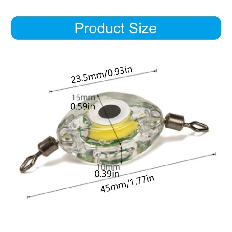 LED Underwater Fishing Light Small Fishes Eye LED Fishing Light Attractants Lures for Night Fishing Freshwater Saltwater