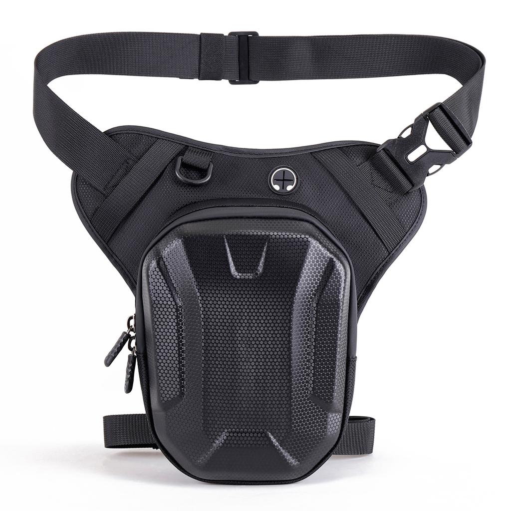 Motorcycle Leg Bag for Riding Hardshell Rainproof Reflective Waist Bag Sports Sling Bag Knight Motor