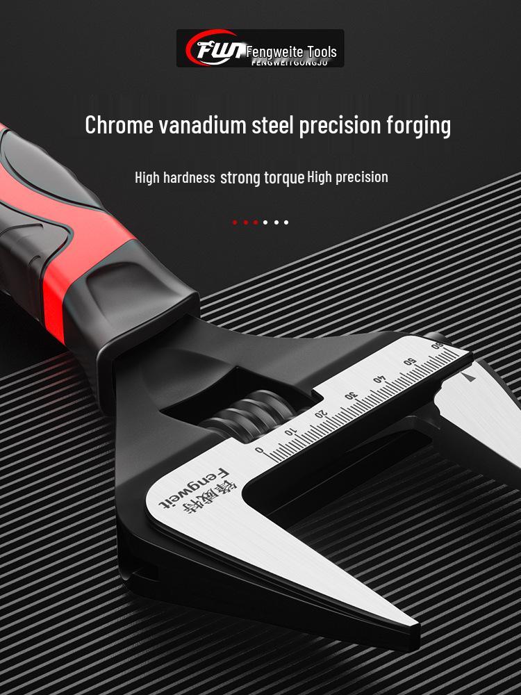 Extra Large Adjustable Wrench with Short Handle - Available in 6, 8, 10, 12 inches