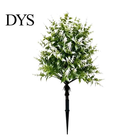 Lavender Plant For Home Artificial Topiary Ball Tree UV Resistant Fake Shrub Bushes with Retro Style Flowers Stake Realistic Plants for Wedding Patio
