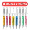 16-48Pcs Syringe Pens Retractable Fun Nurse Pens Novelty Multi Colors Medical Ballpoint Pens Gifts for Nurses Nursing StudentPen