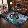 Blackburn Rovers Football Print Crystal Velvet Rug, Comfortable Water Absorbent Non Slip Indoor Floor Carpet