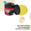 Car Wheel Shine Auto Tire Cleaning Polishing Product Car Tyre Dressing Paste For Trucks Sedans RVs SUVs Collectors Dealers Shops