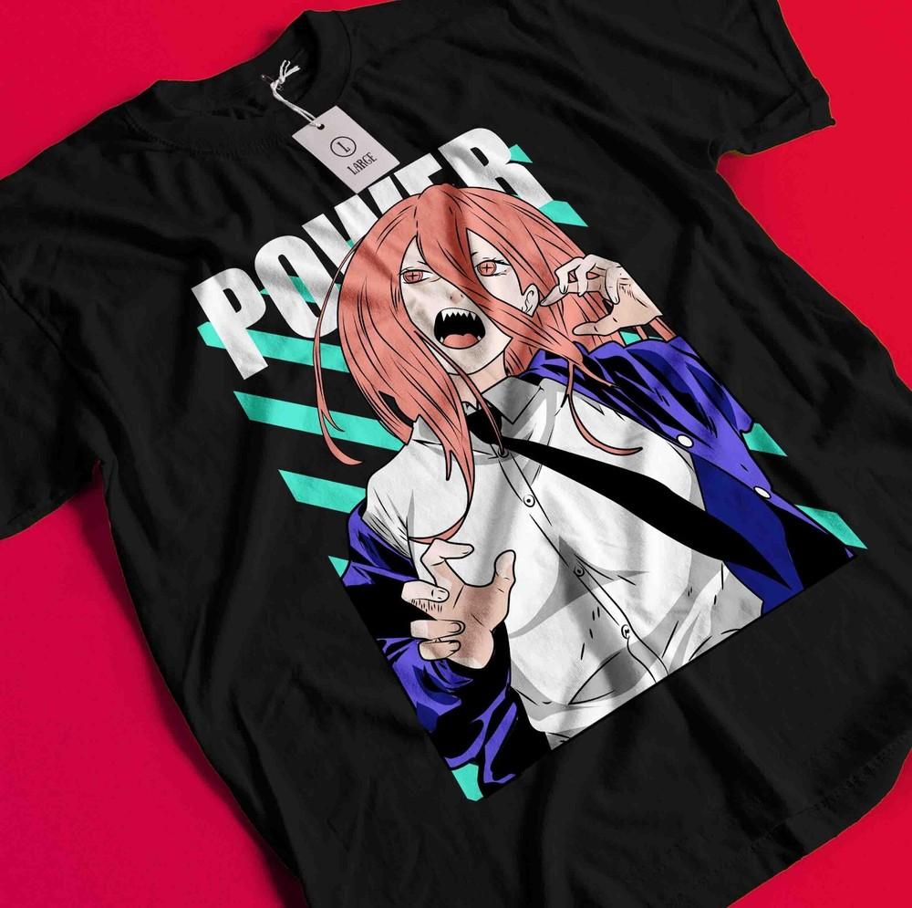 

Chainsaw Man Makima T-Shirt Asa Aki Anime Denji Shirt Power Tshirt All Size Tee BB146 L