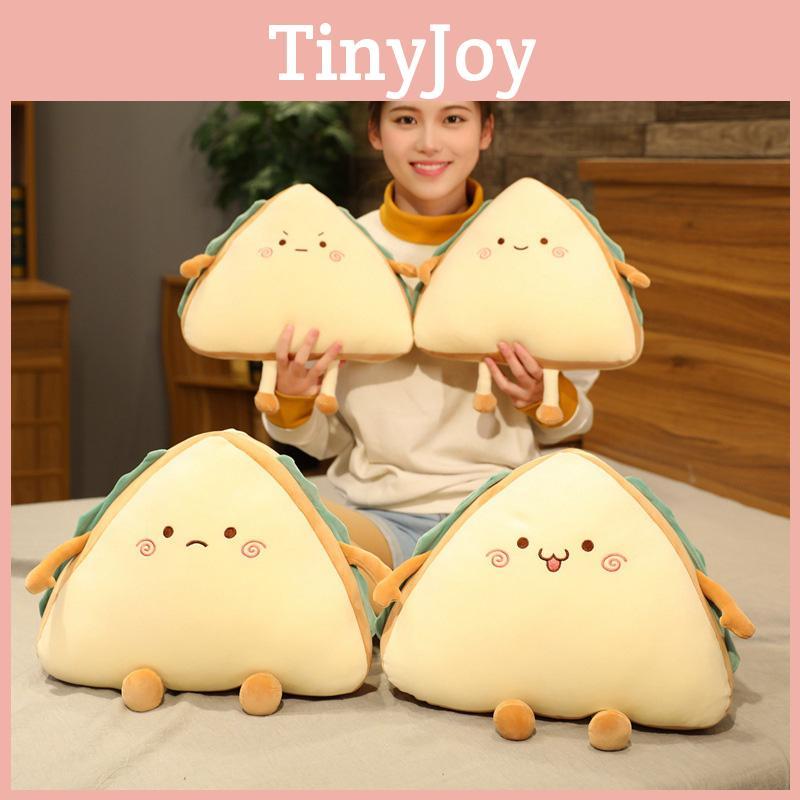 Cute And Cozy Sandwich Cake Plush Pillow Cushion With Four Expressions