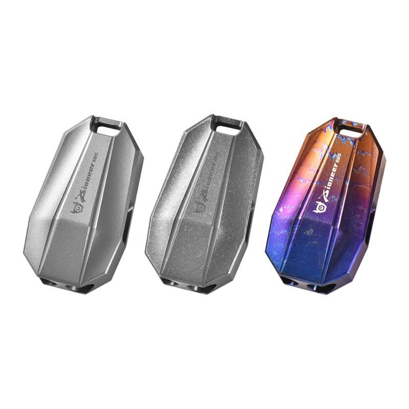 Titanium Survival Whistle Compact EDC Outdoor Camping Emergency Signal Tool Lightweight Portable