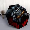 1pc Batman, Gotham Automatic Folding Umbrella - Compact 8-Rib Design, Durable Plastic & Iron1321L