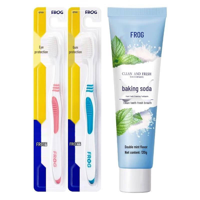 

Frog Children s Soft Toothbrush & Toothpaste Bulk Set