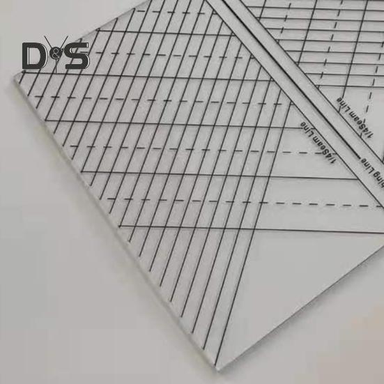 Acrylic Quilting Straight Ruler 1/4-Inch Seam Line Stitching Line Diagonal Line DIY Sewing Craft Projects Ruler Template Sewing Enthusiasts Gift