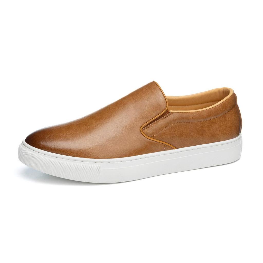 Men's Fashion Slip-On Plus Size Tassel Leather Shoes - European & American Style Casual Business Footwear